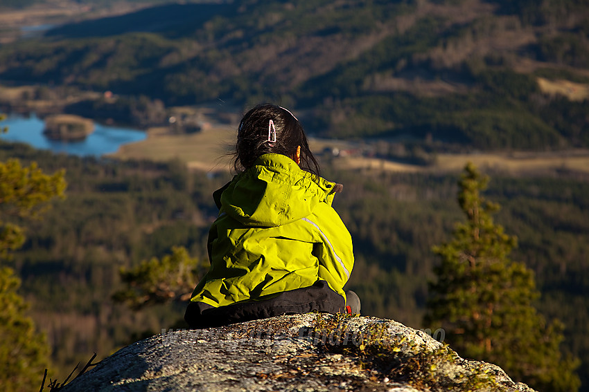 På den sørlige utsikten på Puttekollen.