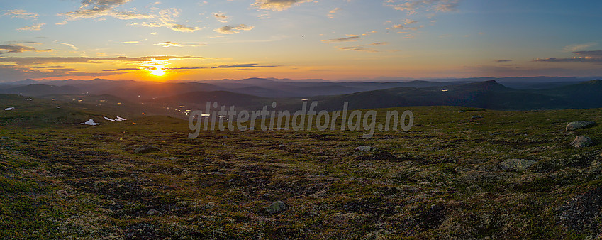 Solnedgang fra Snuen.